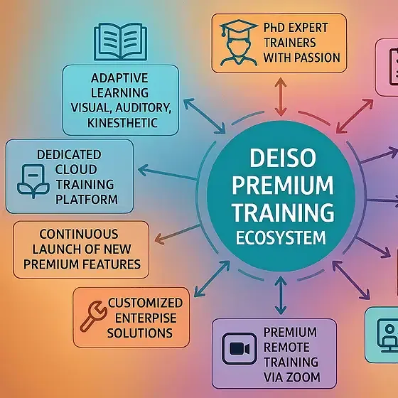 DEISO Premium Training Ecosystem Overview Diagram