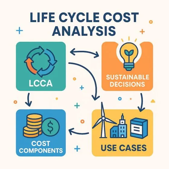 Diagram of Life Cycle Cost Analysis components