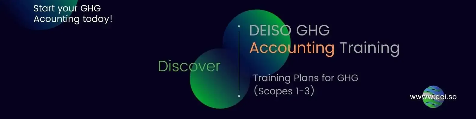 DEISO GHG accounting training advertisement