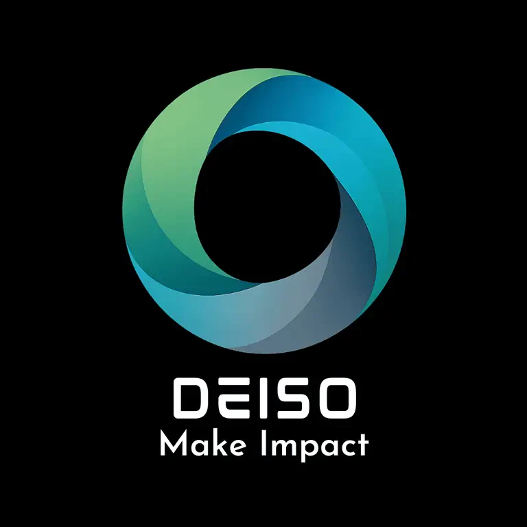 Deiso-logo met slogan 'Make Impact'.